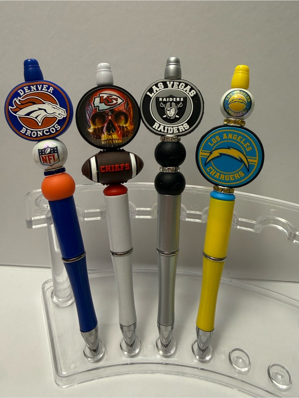 New NFL Themed Beaded Pens